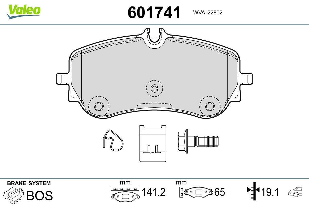 BRAKE PADS VW AMAROK CRAFTER MAN TGE RR